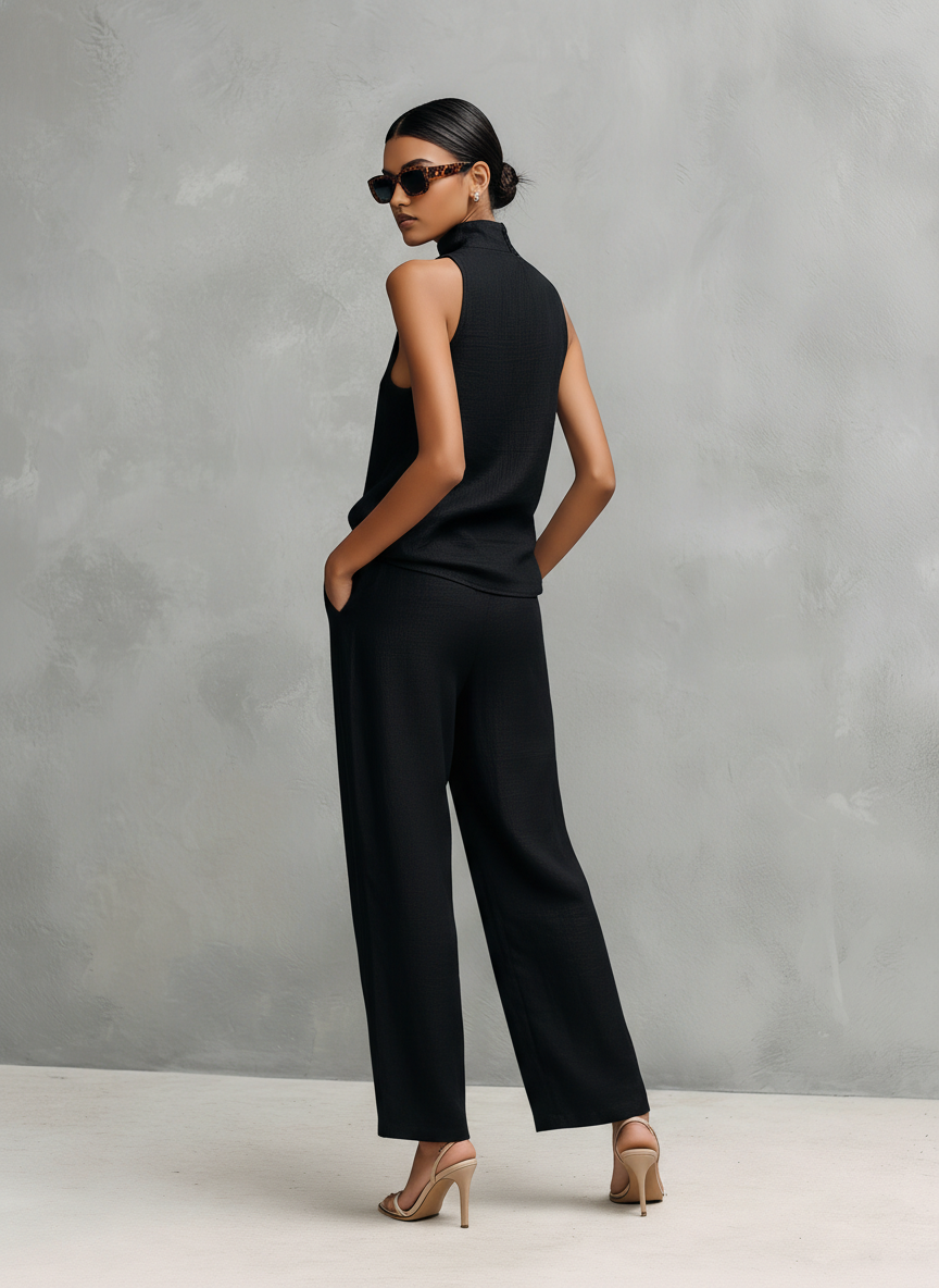 Ava | Elegant Linen Two Piece Set