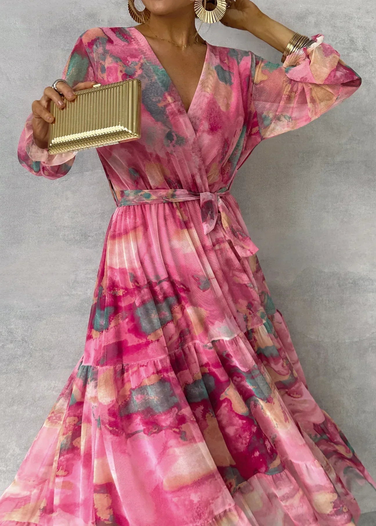 Hazel | Floral Print Wrap Dress