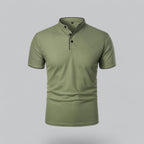 Arthur | Collarless Polo Shirt