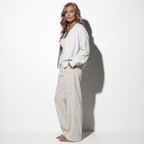 Lunea Mode® | The Colette - Effortless Zip-Up Knit Bomber Cardigan