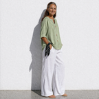Lunea Mode® | The Margot - Relaxed Pure Cotton Button Blouse