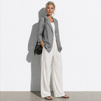 Lunea Mode® | The Charlotte - Relaxed Pure Cotton Linen Blazer