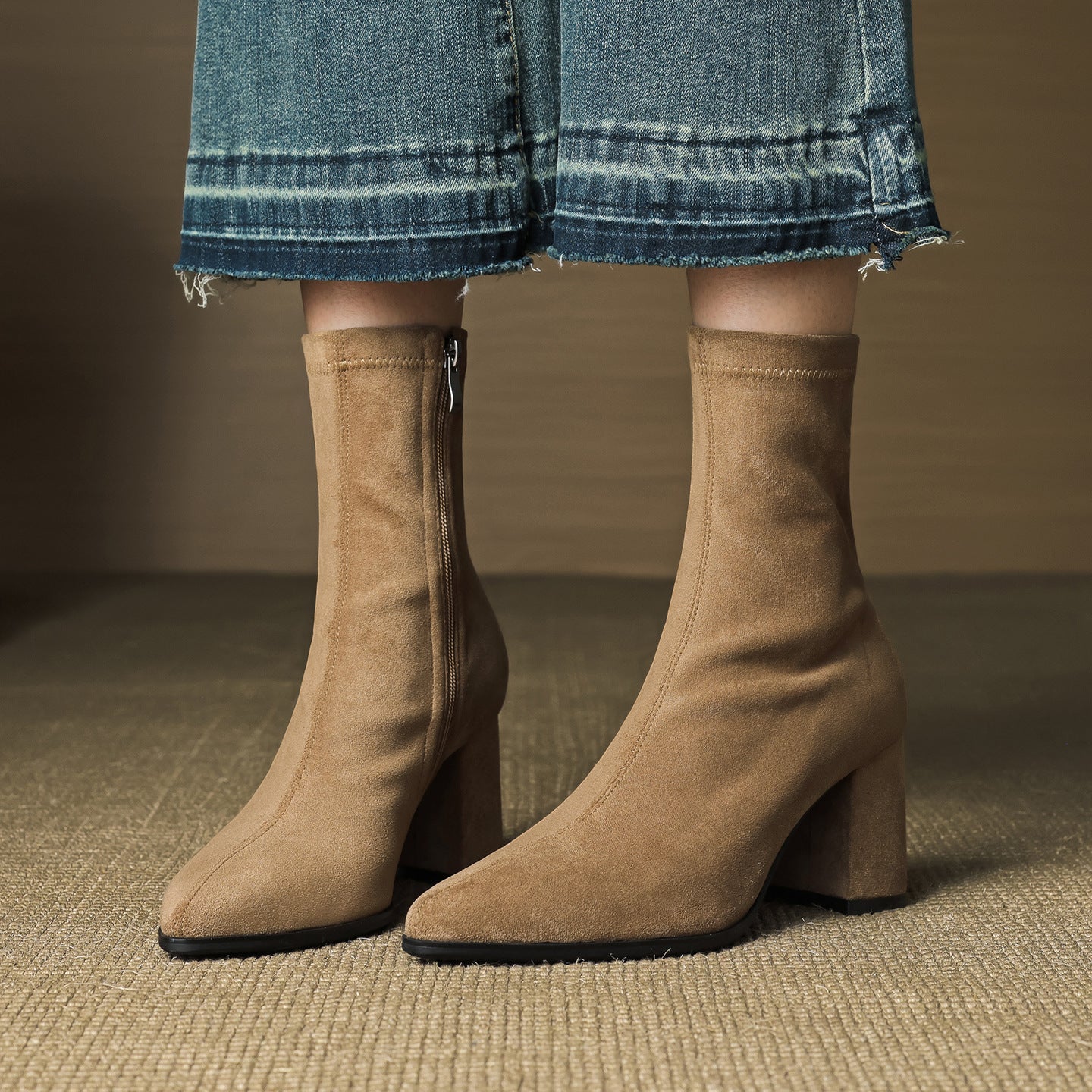 Alora Genuine Suede Boots