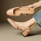 Reyna Genuine Leather Pumps