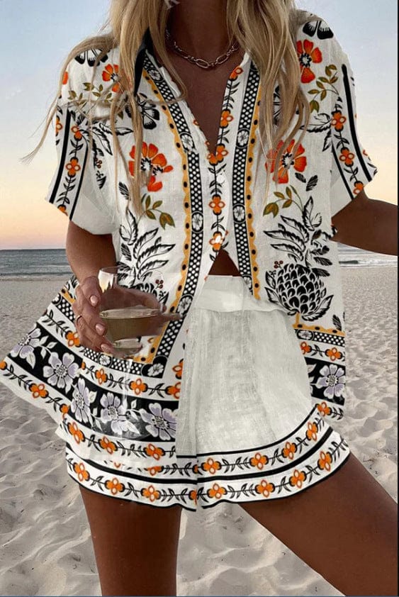 Celina™ | Summer Top and Shorts Set