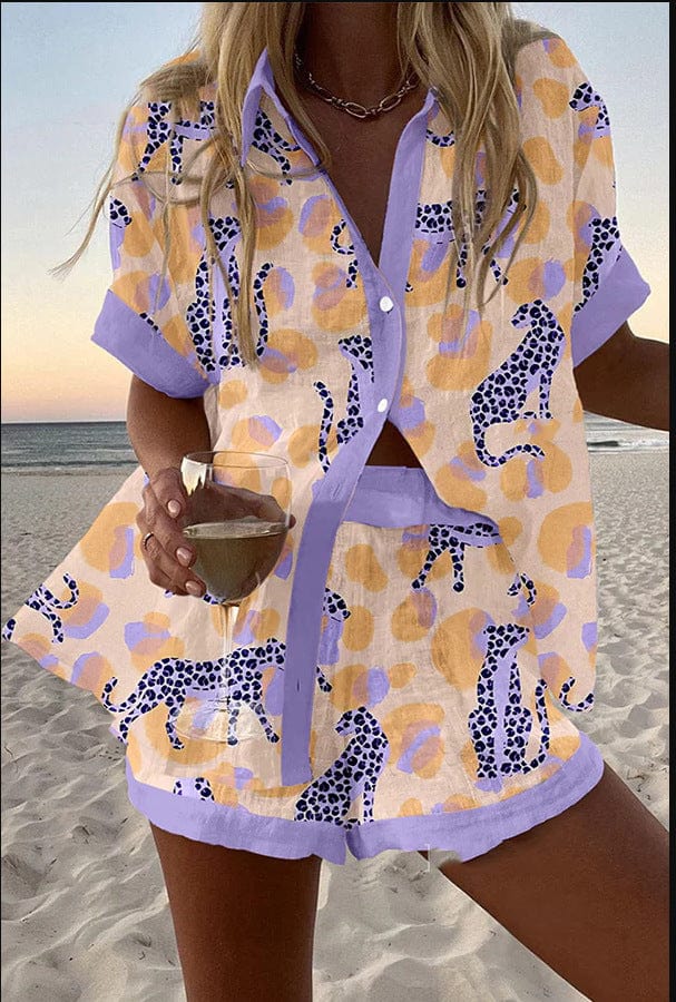 Nela™ | Summer Top and Shorts Set