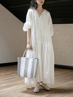 Bianca White Maxi Dress
