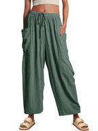 Elara Wide-Leg Cotton Linen Pants