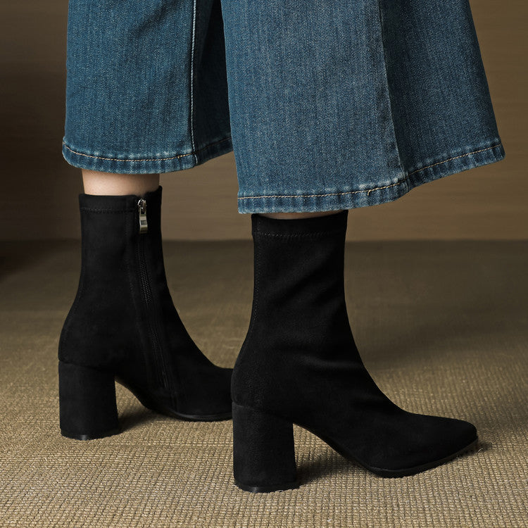 Alora Genuine Suede Boots