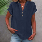 Cambria Button Front Short Sleeve Shirt