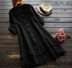 Juna Cotton-Linen Button Shirt