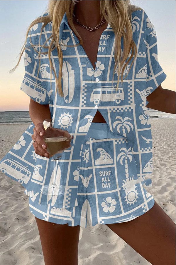 Iga™ | Summer Top and Shorts Set