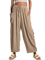 Elara Wide-Leg Cotton Linen Pants