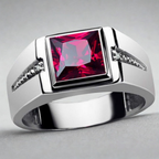 Vivian | vintage square crystal ring