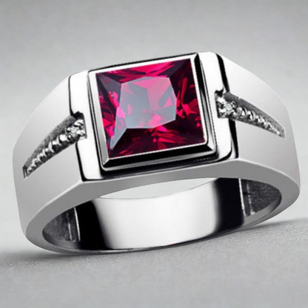 Vivian | vintage square crystal ring