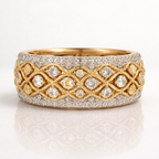 Aurelia | Gold Pavé Harmony Ring