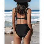 Hilde - Solid High Waist Swimsuit
