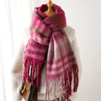 Ultra-Soft Oversized Plaid Scarf