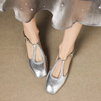 Estelle | Retro Leather Flats