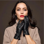 Premium Real Leather Winter Gloves