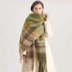 Ultra-Soft Oversized Plaid Scarf