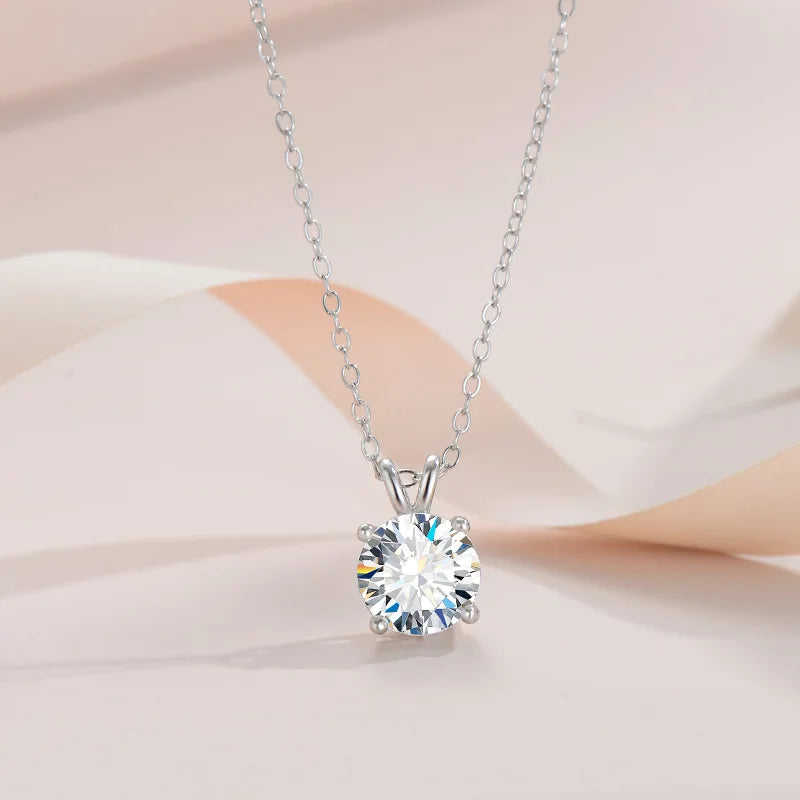 Exclusive Sterling Silver Moissanite Necklace