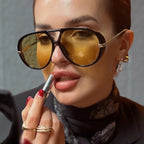 Lunea Mode® | The 'St. Tropez' Oversized Vintage Sunglasses