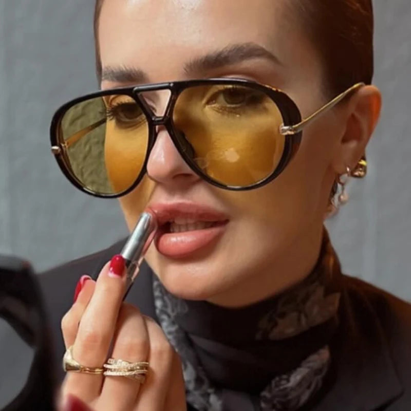 Lunea Mode® | The 'St. Tropez' Oversized Vintage Sunglasses