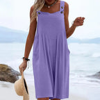 Lunea Mode® | Sleeveless Wide-Leg Jumpsuit For Summer