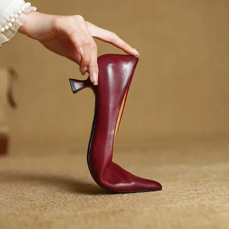 Anok Genuine Leather Heels