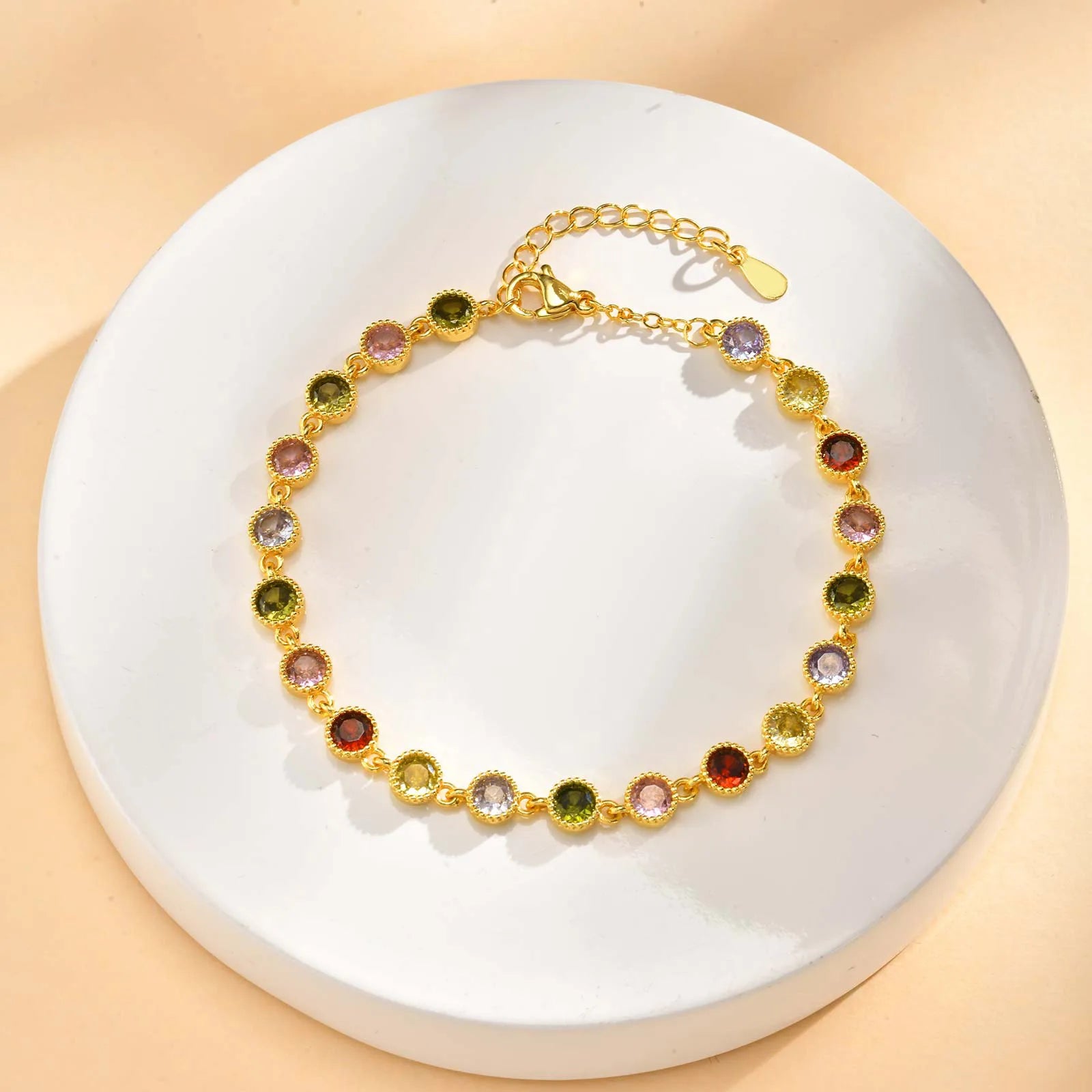 Glow-in-the-Dark Rainbow Charm Bracelet