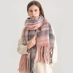 Ultra-Soft Oversized Plaid Scarf