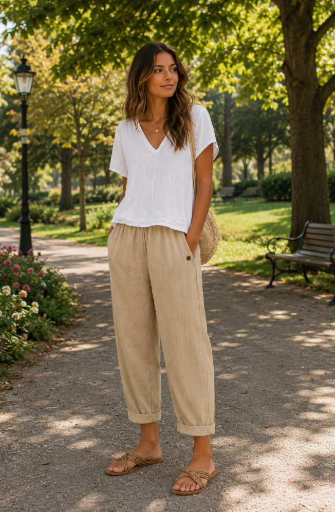 Maja | Lightweight Linen Pants