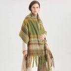 Ultra-Soft Oversized Plaid Scarf