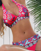 Luea Mode® | Bikini with Floral and Geometric Design