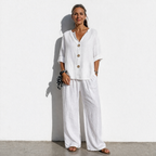 Lunea Mode® | The Margot - Relaxed Pure Cotton Button Blouse