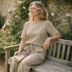 Lunea Mode® | The Ava - Pure Cotton Relaxed Tie Waist Two Piece Set