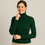Debra - Ribbed Turtleneck Sweater