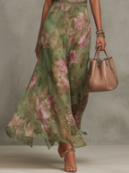 Livia™| Vestido maxi halter floral elegante