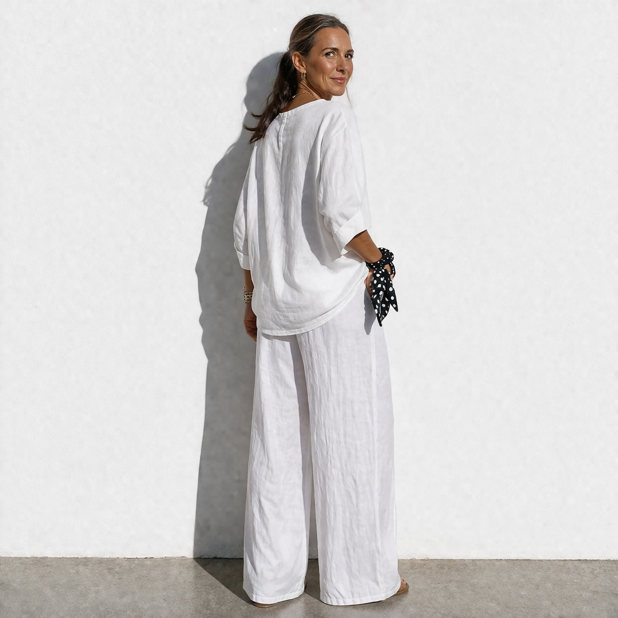 Lunea Mode® | The Margot - Relaxed Pure Cotton Button Blouse