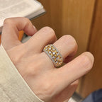 Aurelia | Gold Pavé Harmony Ring