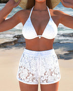 Amahle® | Elegant Solid Lace Bikini Set