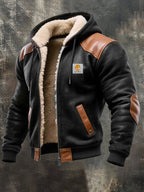 Adam | Jacket with Leather Details