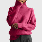Laurel - Modern Geometric Turtleneck Sweater