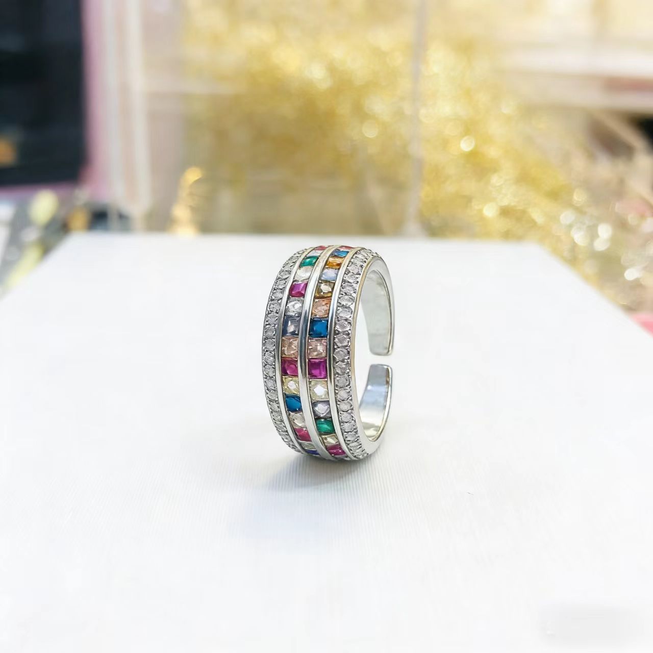 Aurora | Rainbow-Stone Elegant Ring