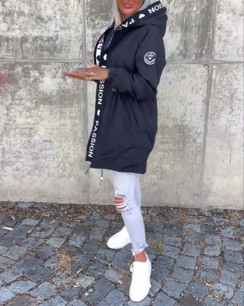 Antoinette - Hoodie-Style Zip-Up Jacket