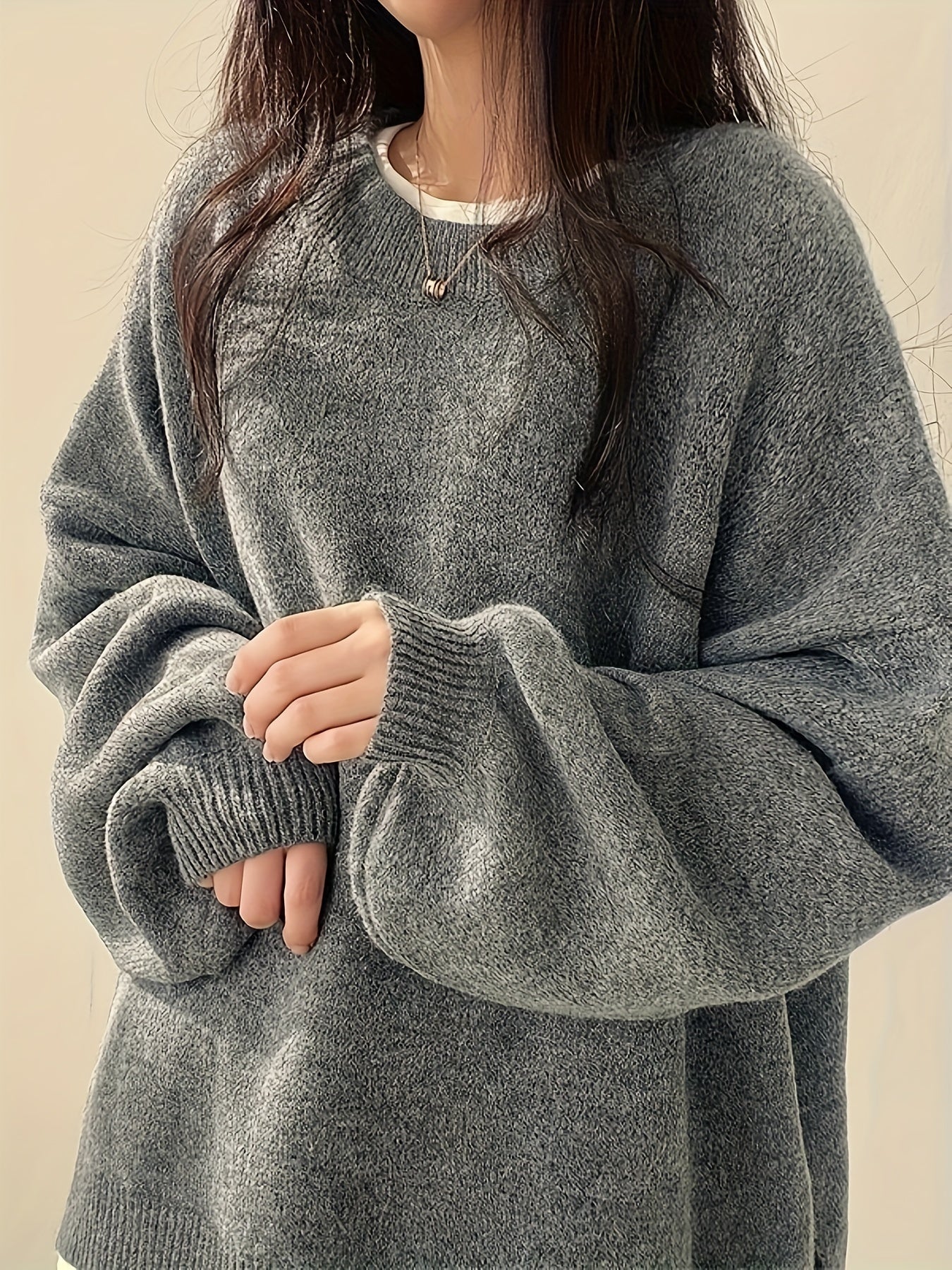 Lunea Mode® | The Soft Grace Oversized Knit Sweater