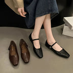 Clarisse French Mary Jane Flats