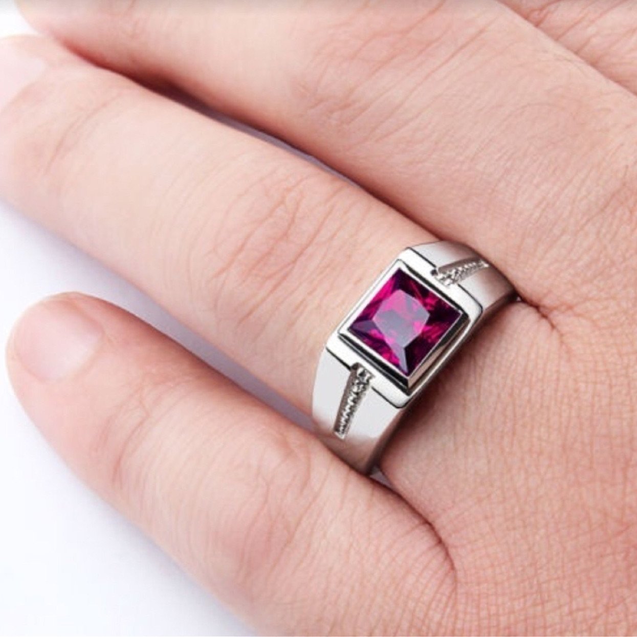 Vivian | vintage square crystal ring