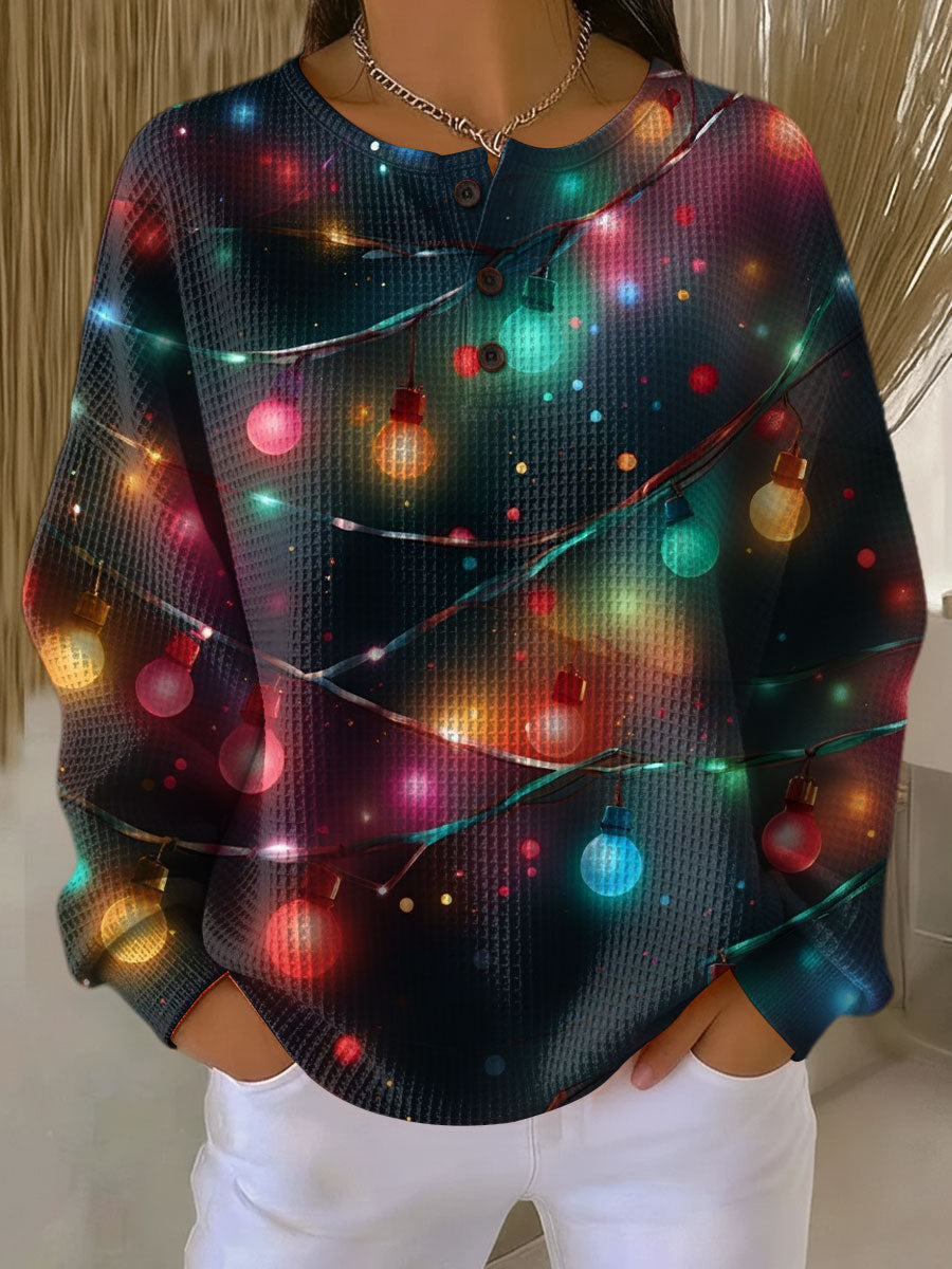 Willa | Christmas Sweater with Lanterns and Coziness